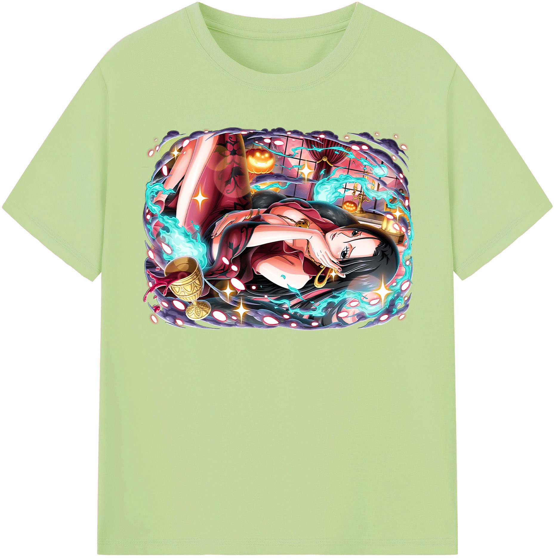ワンピース ボア・ハンコック ONE PIECE Boa·Hancock 綿100％半袖Tシャツ（フロントプリント）